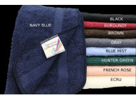 24" x 50" Navy Blue Spectrum 10.5 lb. Bath Towels